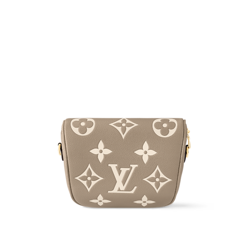Mini Bumbag Piel Monogram Empreinte Bicolor Mujer Carteras y pequeña marroquinería Carteras con cadena y mini bolsos | LOUIS VUITTON (Zoom de producto)
