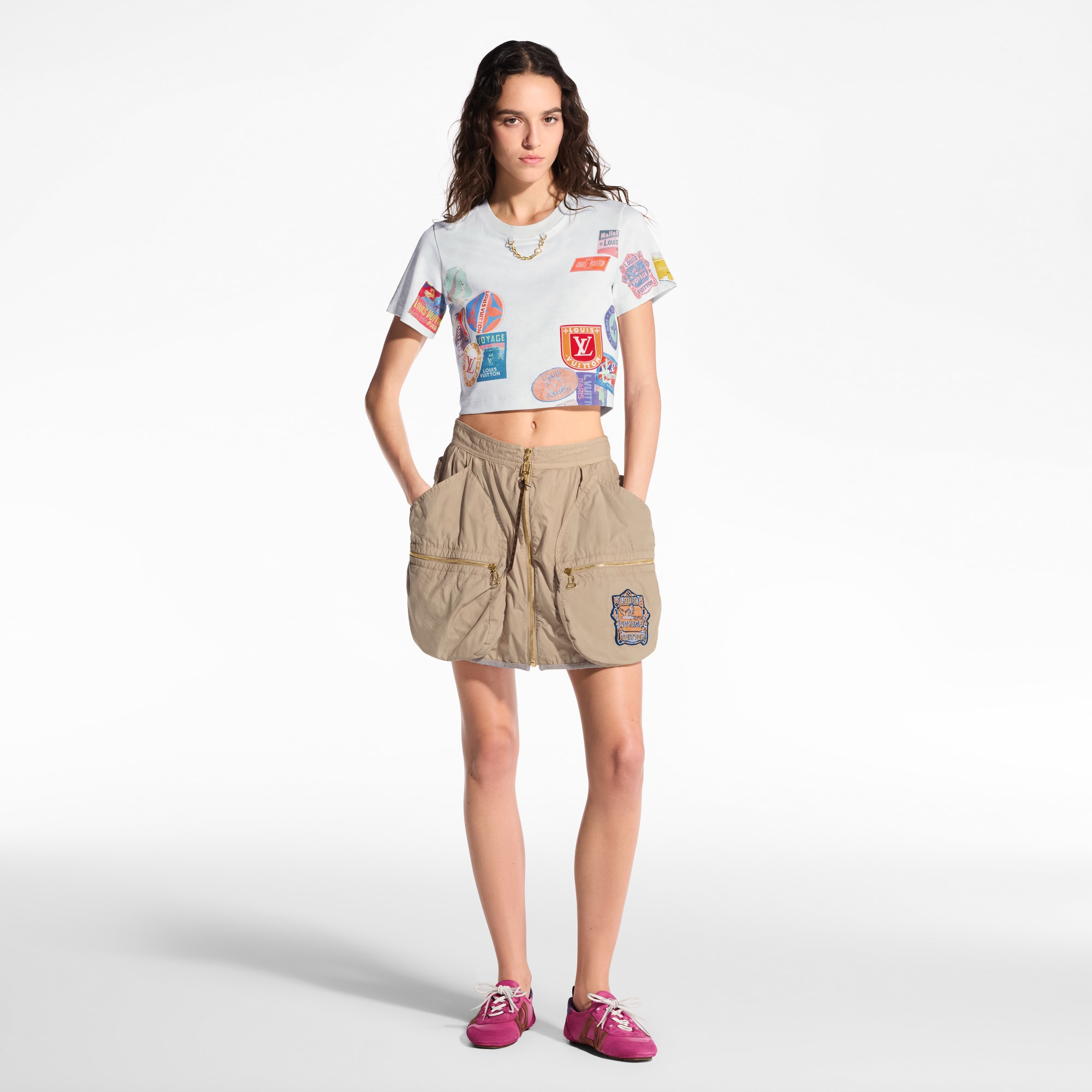 Minifalda con bolsillo utilitario  Mujer Prêt-à-Porter Faldas y pantalones cortos | LOUIS VUITTON (Zoom de producto)