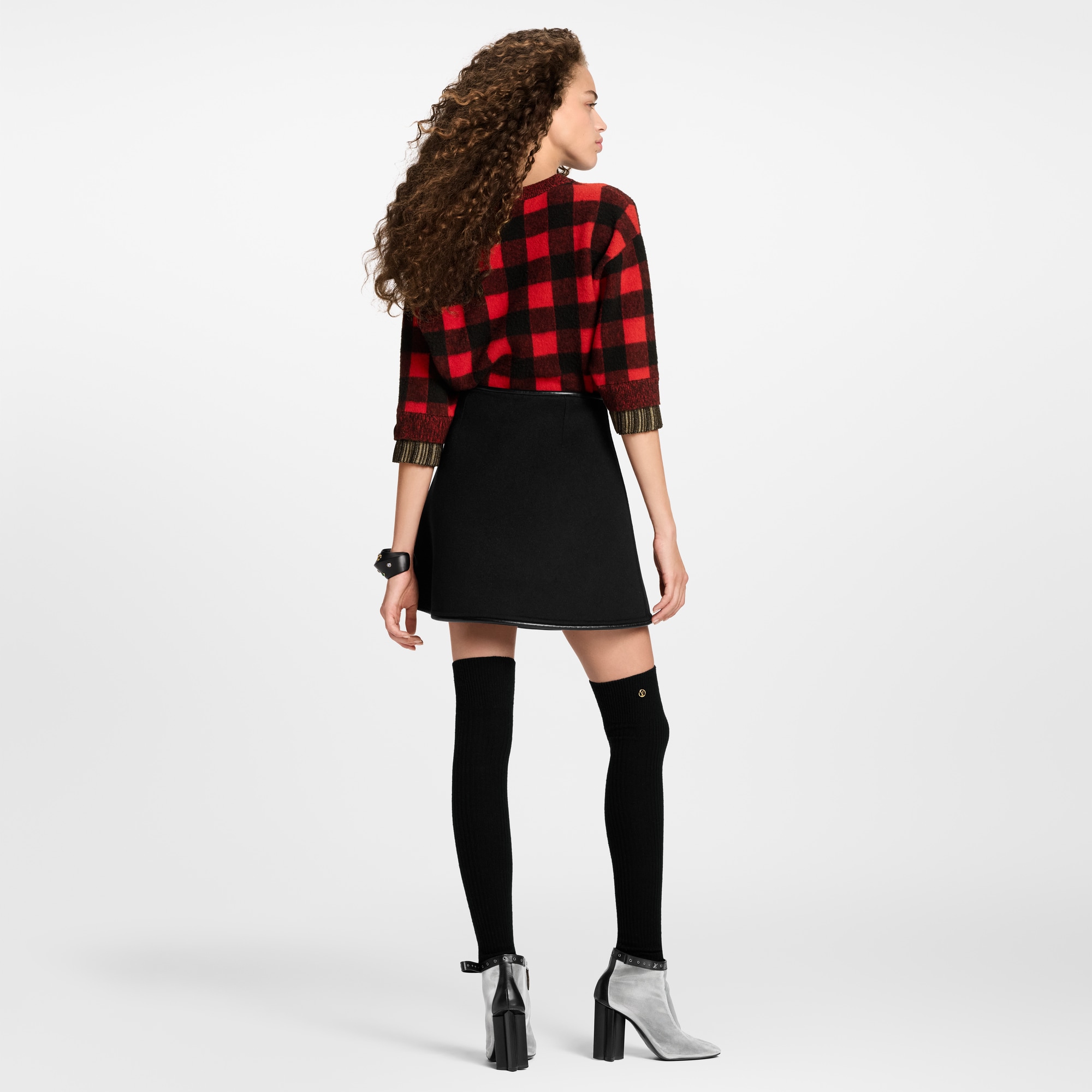 Minifalda cruzada de doble cara  Mujer Prêt-à-Porter Faldas y pantalones cortos | LOUIS VUITTON (Zoom de producto)