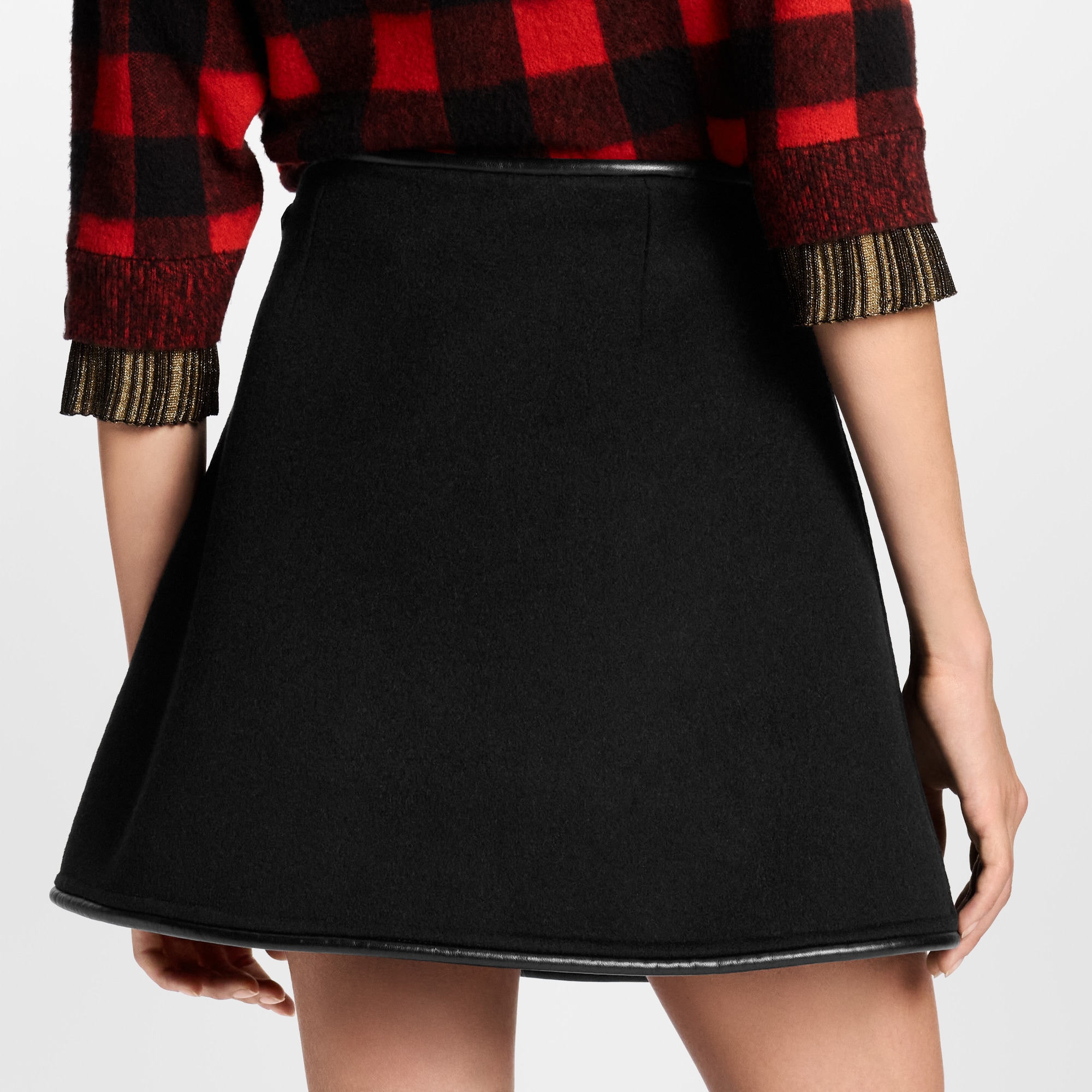 Minifalda cruzada de doble cara  Mujer Prêt-à-Porter Faldas y pantalones cortos | LOUIS VUITTON (Zoom de producto)