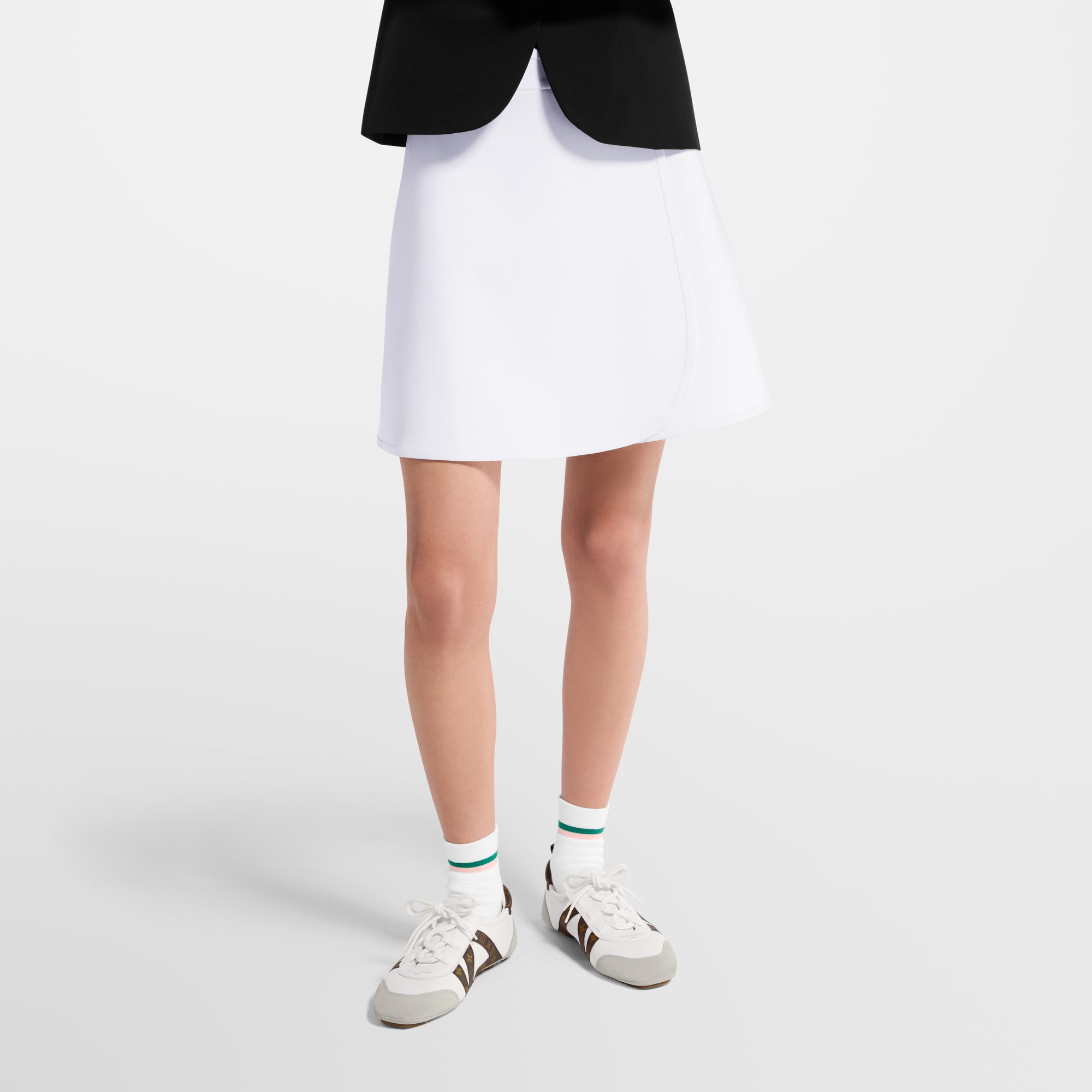 Minifalda cruzada de punto técnico  Mujer Prêt-à-Porter Faldas y pantalones cortos | LOUIS VUITTON (Zoom de producto)