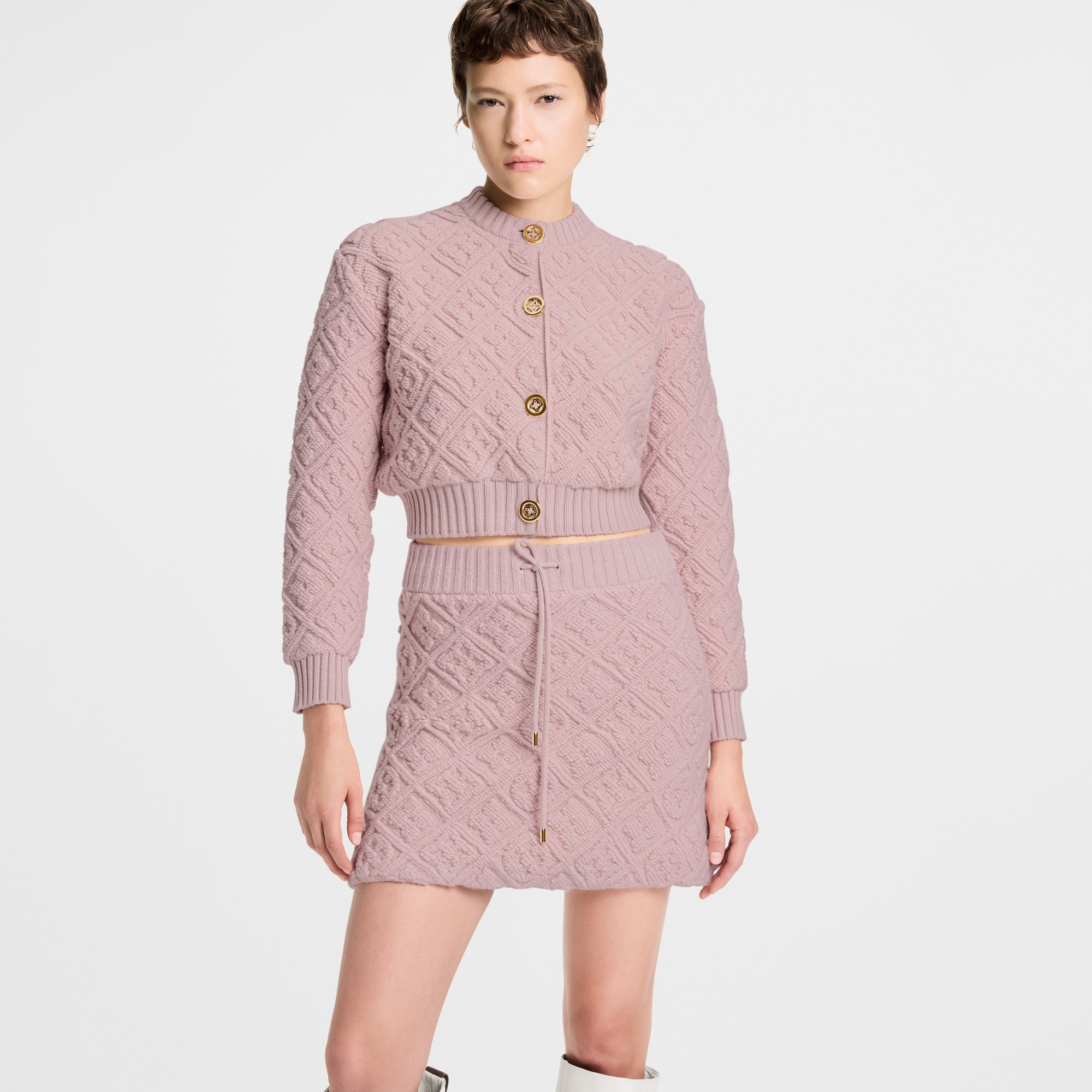 Minifalda de felpa Monogram  Mujer Prêt-à-Porter Faldas y pantalones cortos | LOUIS VUITTON (Zoom de producto)
