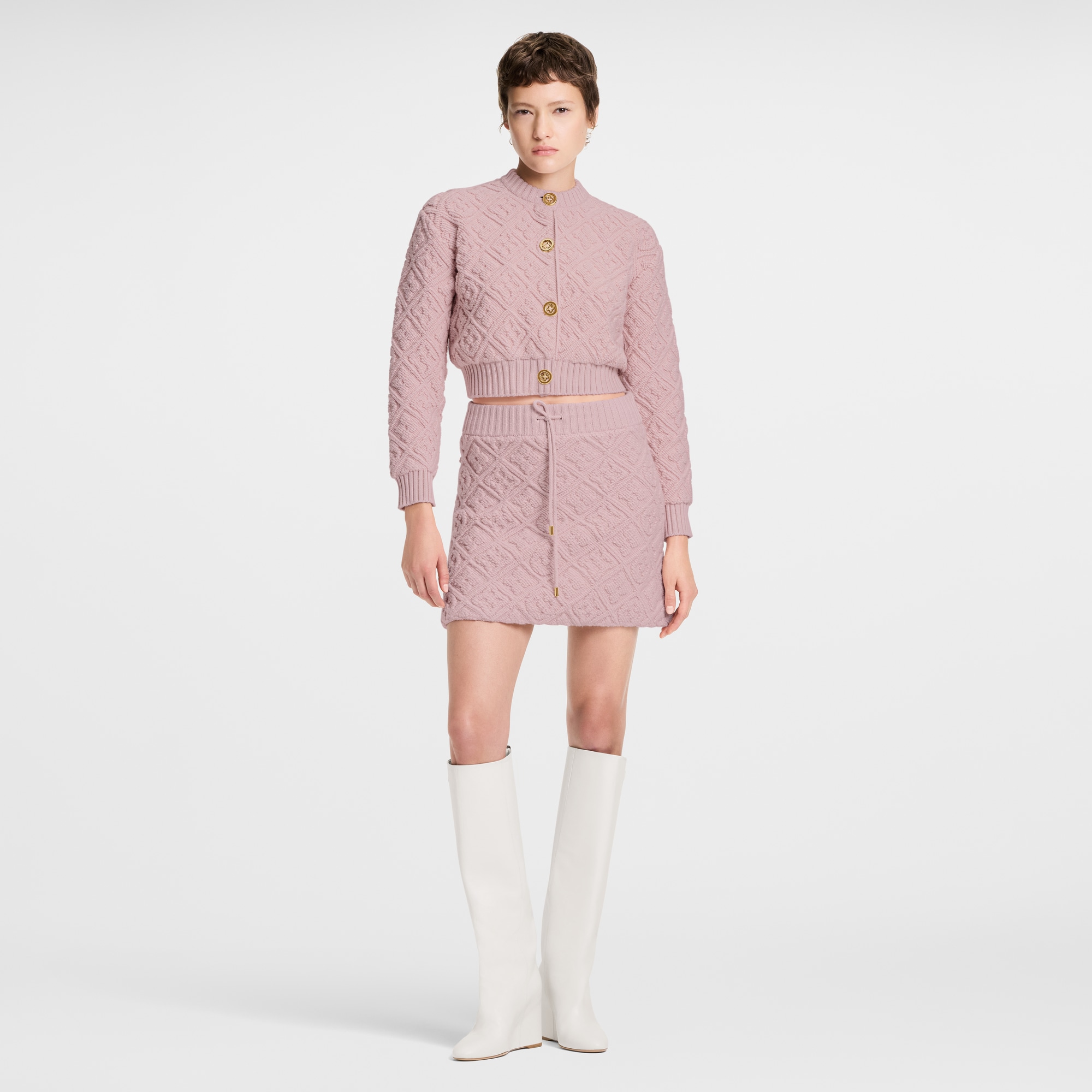 Minifalda de felpa Monogram  Mujer Prêt-à-Porter Faldas y pantalones cortos | LOUIS VUITTON (Zoom de producto)