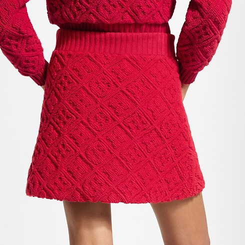 Minifalda de felpa Monogram Mujer Prêt-à-Porter Faldas | LOUIS VUITTON (Zoom de producto)