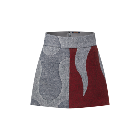 Minifalda de Jacquard Flame Mujer Prêt-à-Porter Faldas y pantalones cortos | LOUIS VUITTON (Zoom de producto)