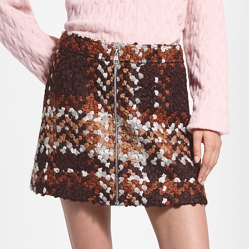 Minifalda de tweed con cuadros tartán Mujer Prêt-à-Porter Novedades en Prêt-à-porter | LOUIS VUITTON (Zoom de producto)