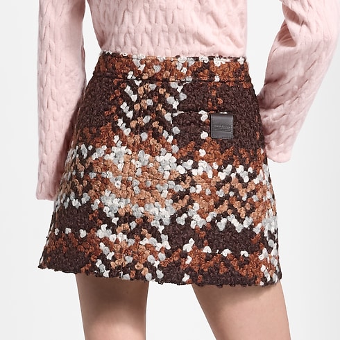 Minifalda de tweed con cuadros tartán Mujer Prêt-à-Porter Novedades en Prêt-à-porter | LOUIS VUITTON (Zoom de producto)