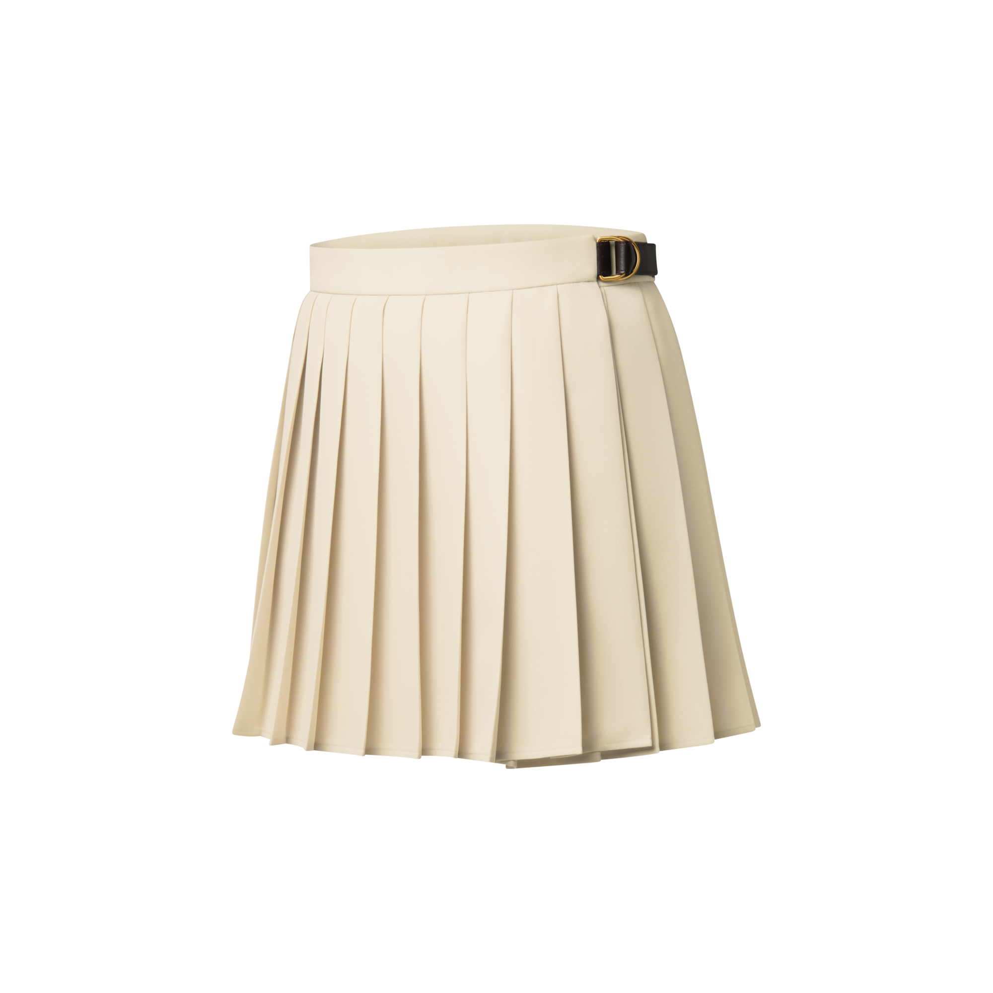 Minifalda plisada con cinturón  Mujer Prêt-à-Porter Faldas y pantalones cortos | LOUIS VUITTON (Zoom de producto)