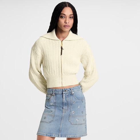 Minifalda vaquera con lentejuelas Mujer Prêt-à-Porter Faldas y pantalones cortos | LOUIS VUITTON (Zoom de producto)