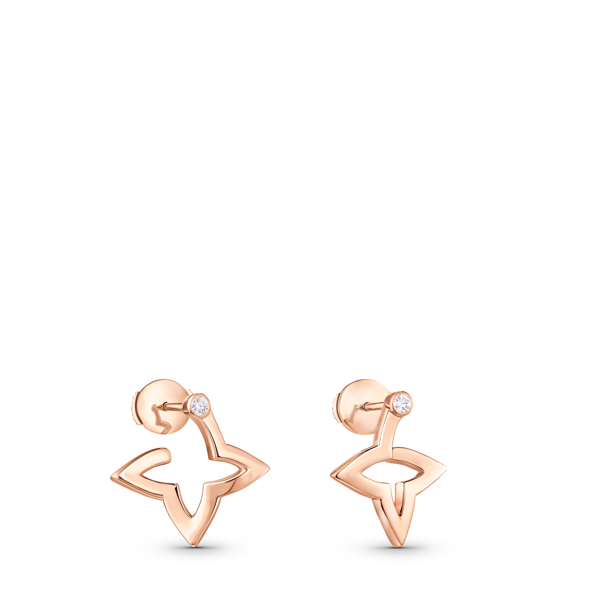 Minipendientes Ombre Blossom de oro rosa y diamantes  Joyería Categorías Pendientes | LOUIS VUITTON (Zoom de producto)
