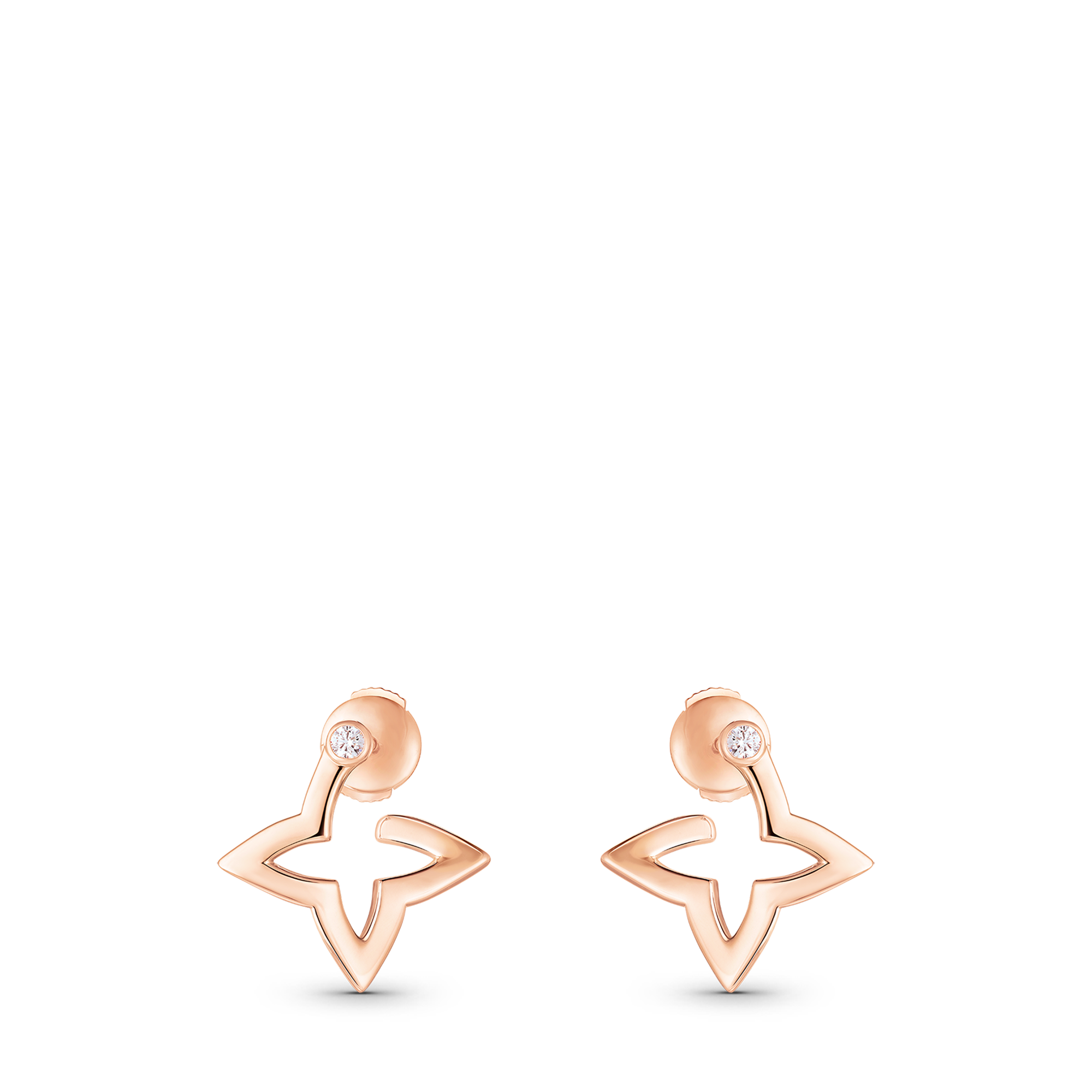 Minipendientes Ombre Blossom de oro rosa y diamantes  Joyería Categorías Pendientes | LOUIS VUITTON (Zoom de producto)