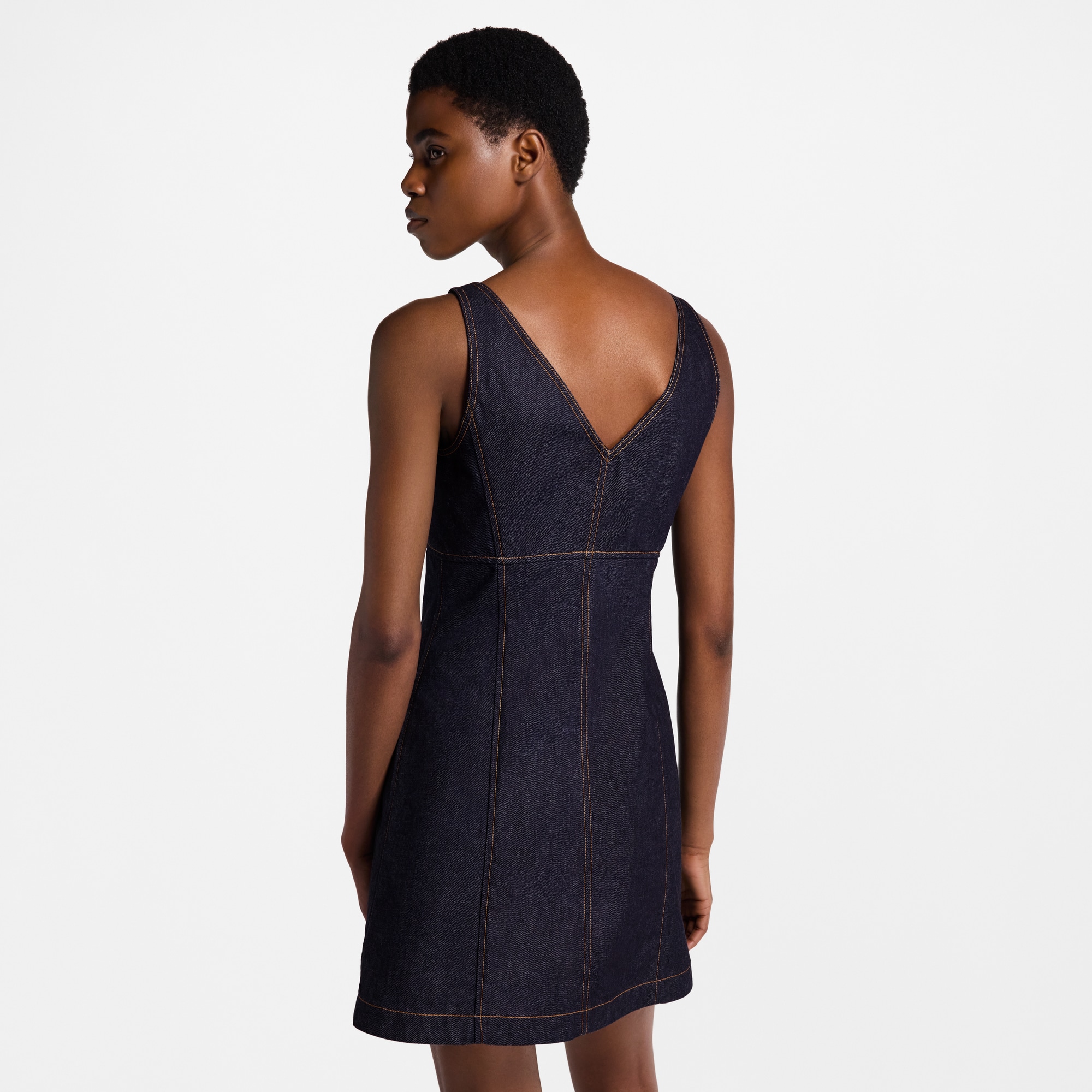 Minivestido vaquero  Mujer Prêt-à-Porter Vestidos | LOUIS VUITTON (Zoom de producto)