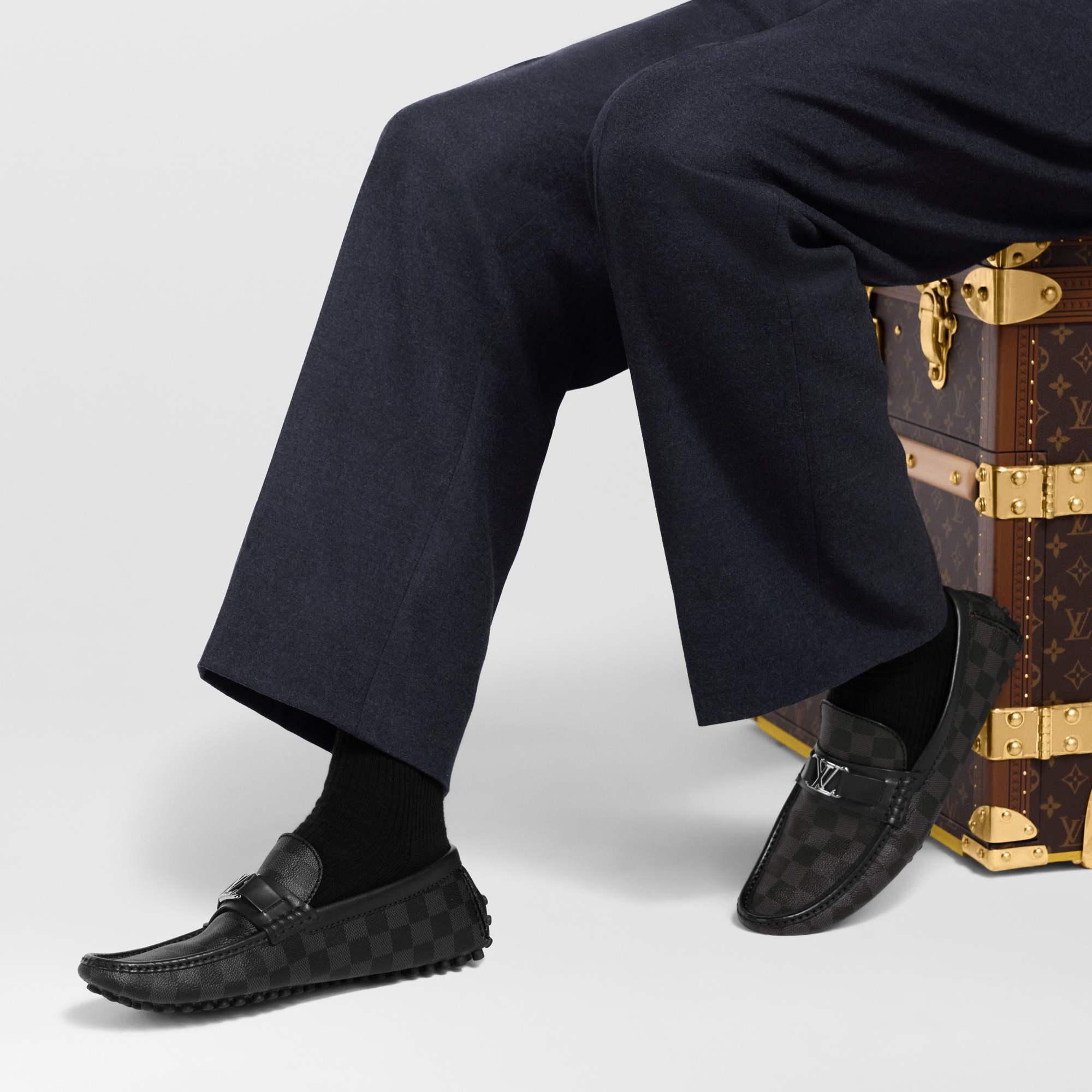 Mocasín Hockenheim Toile Damier Graphite Hombre Zapatos Todos los zapatos | LOUIS VUITTON (Zoom de producto)