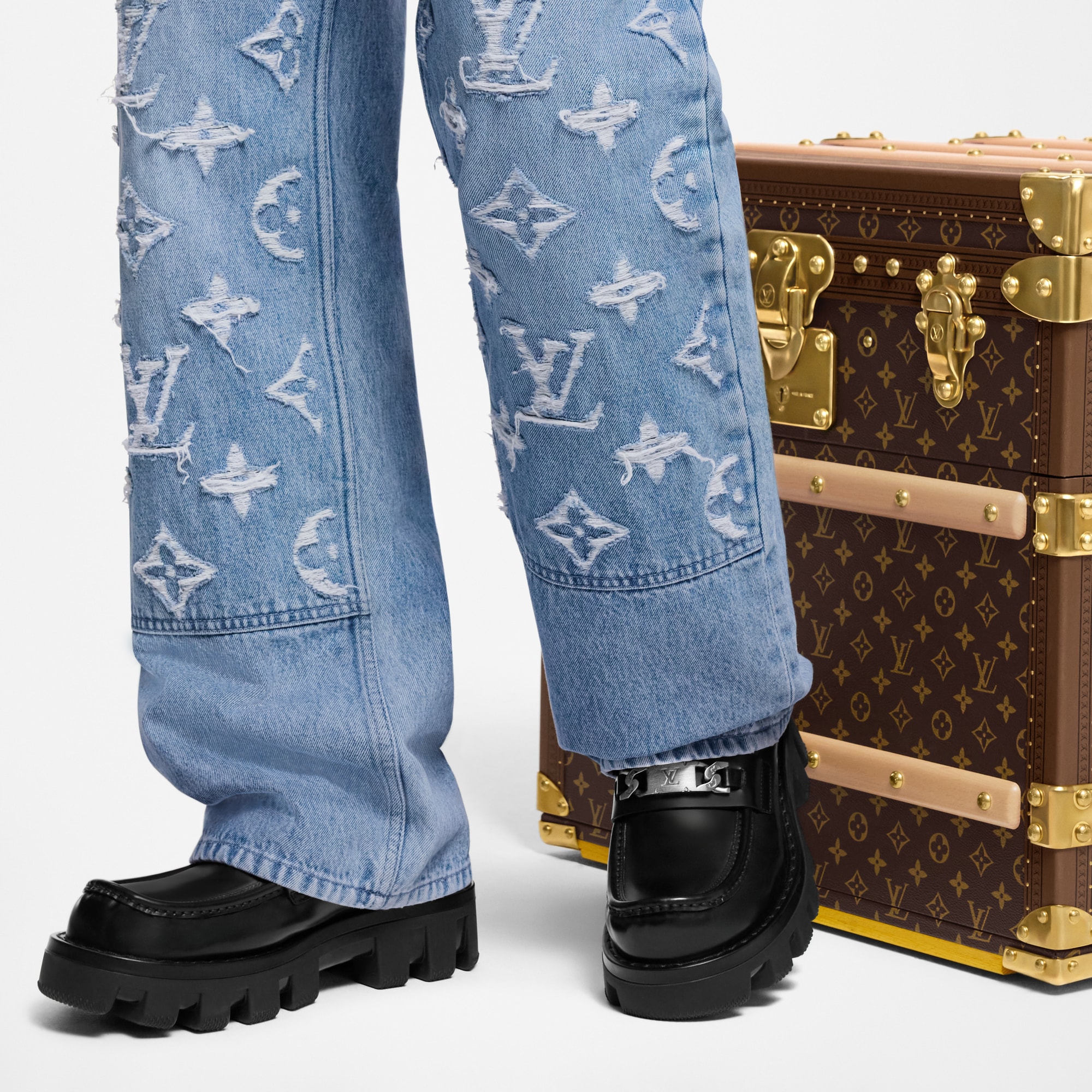 Mocasín LV Checker  Hombre Zapatos Mocasines | LOUIS VUITTON (Zoom de producto)