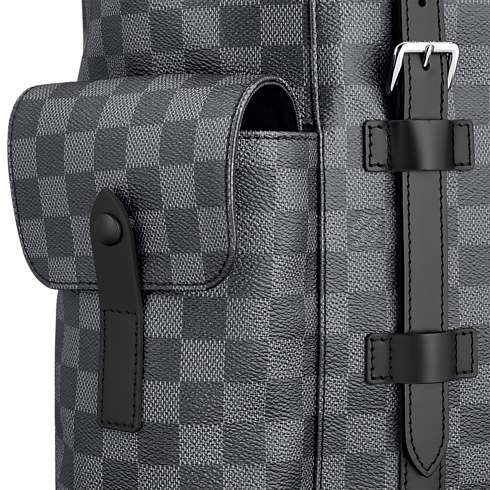Mochila Christopher MM Toile Damier Graphite Hombre Viaje Todo el equipaje y accesorios | LOUIS VUITTON (Zoom de producto)
