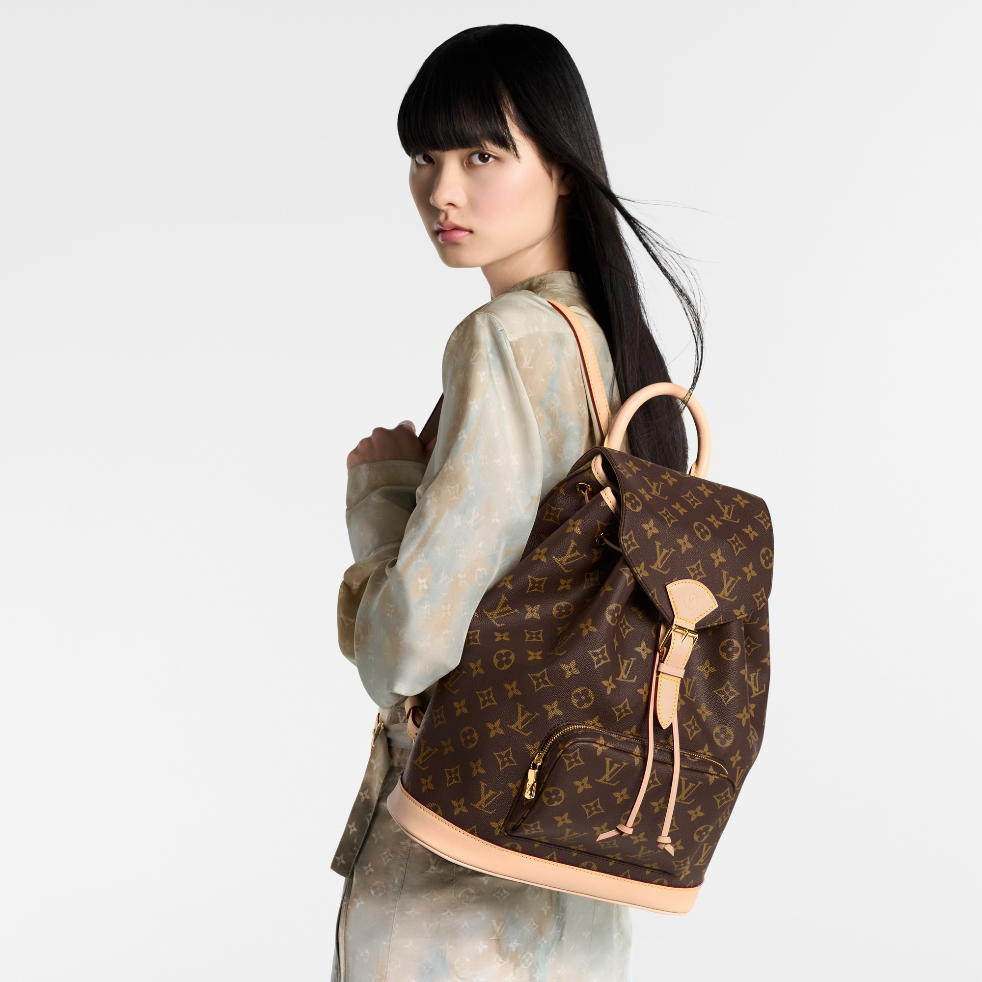 Mochila Montsouris MM Lona Monogram Mujer Bolsos Bolsos | LOUIS VUITTON (Zoom de producto)