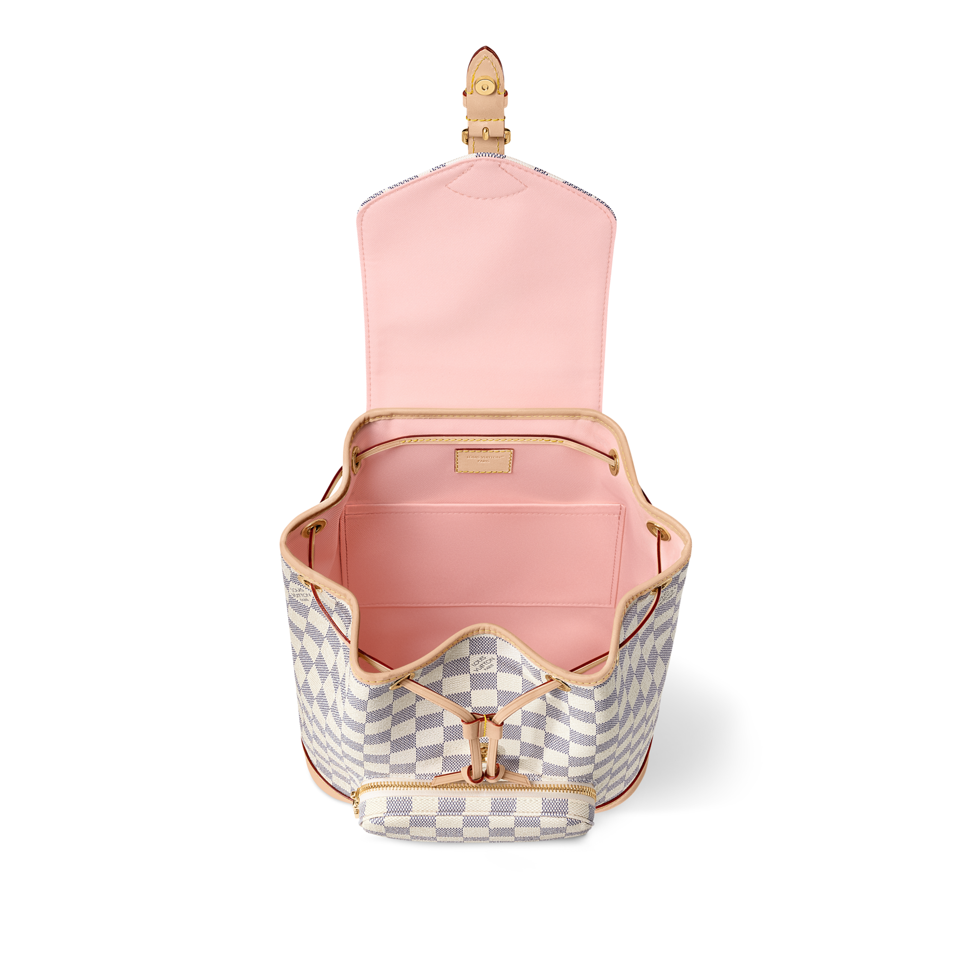 Mochila Montsouris PM Lona Damier Azur Bolsos y pequeña marroquinería Bolsos de mujer Novedades | LOUIS VUITTON (Zoom de producto)