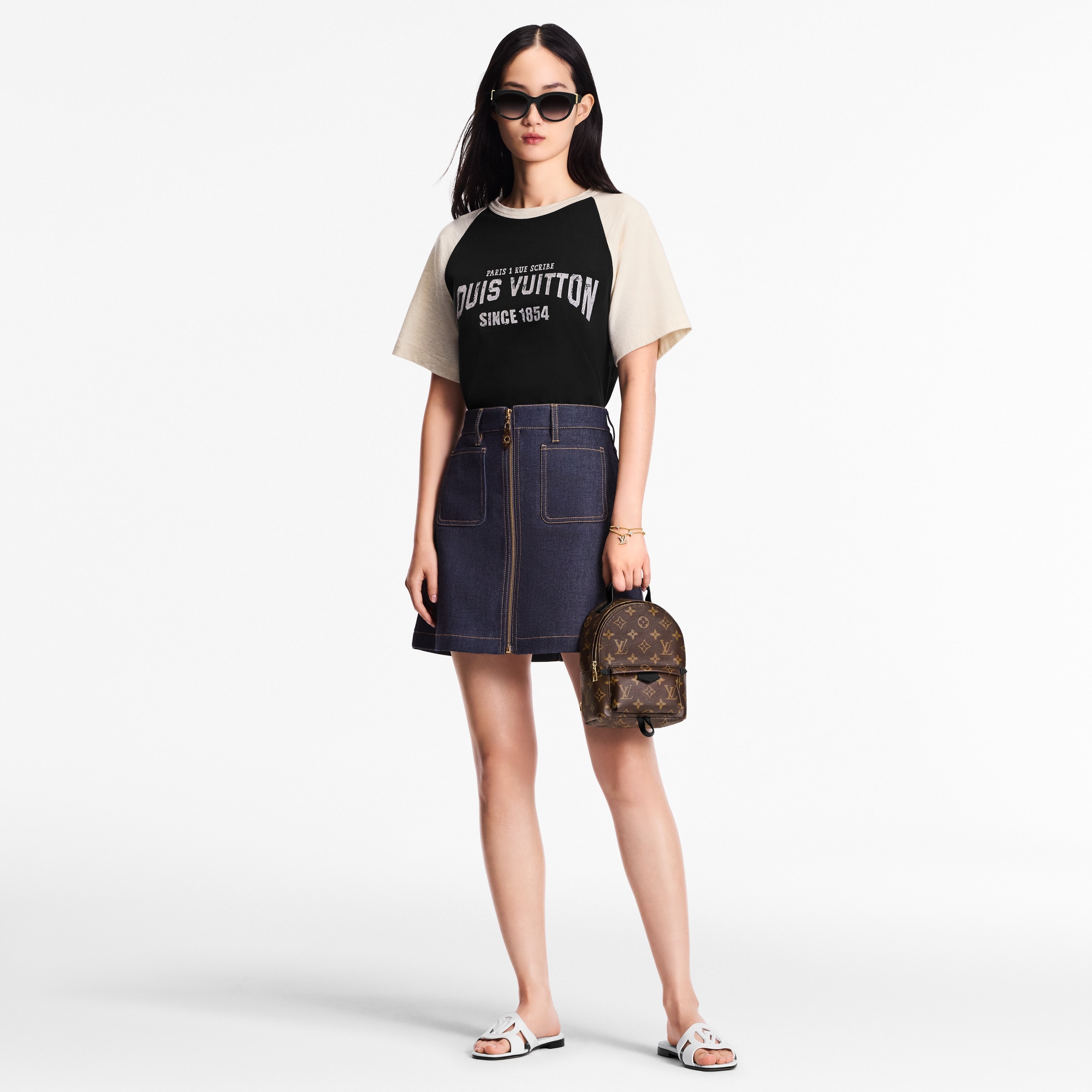 Mochila Palm Springs Mini Lona Monogram Mujer Bolsos Bolsos | LOUIS VUITTON (Zoom de producto)