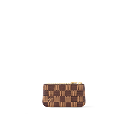 Monedero con llavero Lona Damier Ebène Mujer Carteras y pequeña marroquinería Todas las carteras y pequeña marroquinería | LOUIS VUITTON (Zoom de producto)