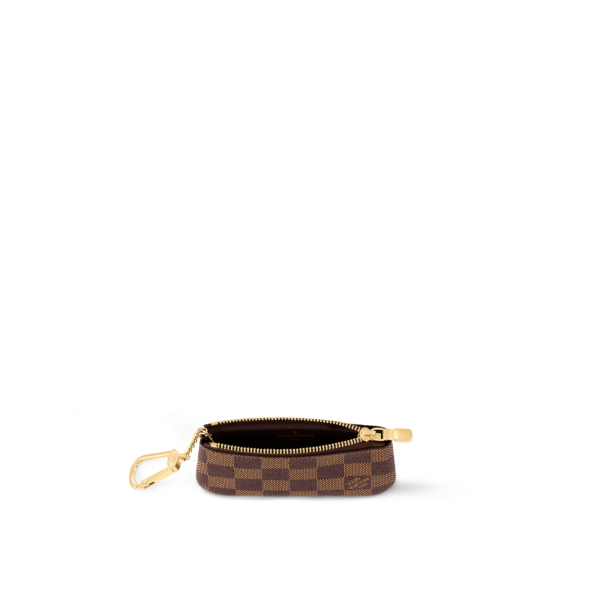 Monedero con llavero Lona Damier Ebène Mujer Carteras y pequeña marroquinería Todas las carteras y pequeña marroquinería | LOUIS VUITTON (Zoom de producto)