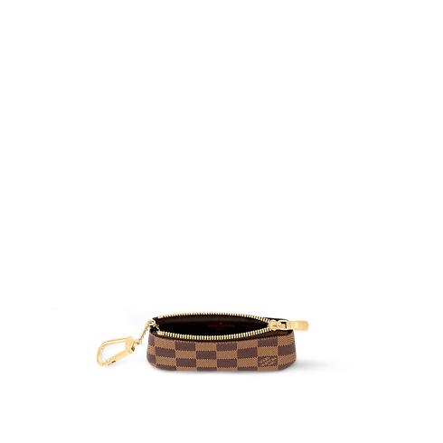 Monedero con llavero Lona Damier Ebène Mujer Carteras y pequeña marroquinería Todas las carteras y pequeña marroquinería | LOUIS VUITTON (Zoom de producto)