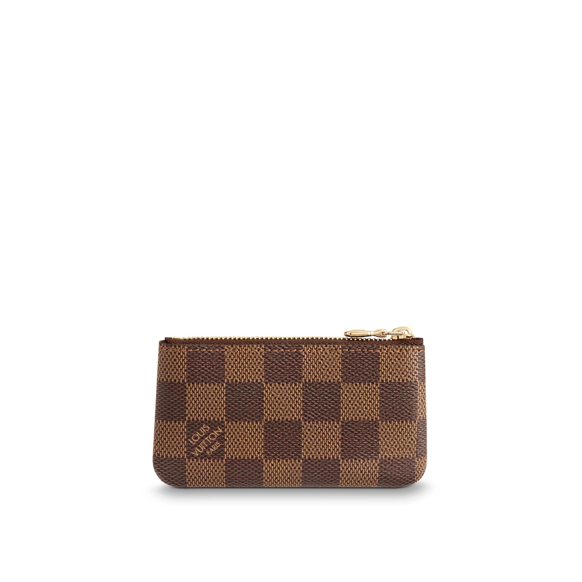 Monedero con llavero Lona Damier Ebène Mujer Carteras y pequeña marroquinería Todas las carteras y pequeña marroquinería | LOUIS VUITTON (Zoom de producto)