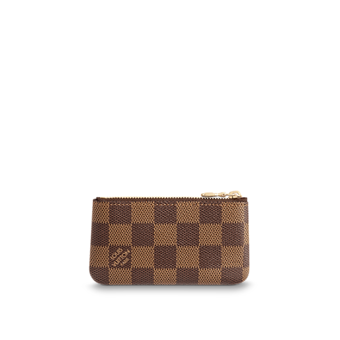 Monedero con llavero Lona Damier Ebène Mujer Carteras y pequeña marroquinería Todas las carteras y pequeña marroquinería | LOUIS VUITTON (Zoom de producto)