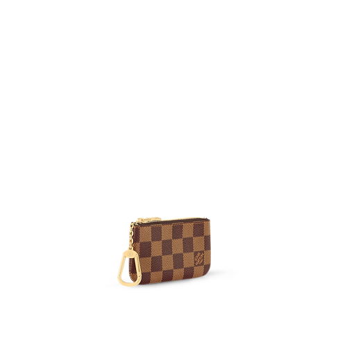 Monedero con llavero Lona Damier Ebène Mujer Carteras y pequeña marroquinería Todas las carteras y pequeña marroquinería | LOUIS VUITTON (Zoom de producto)