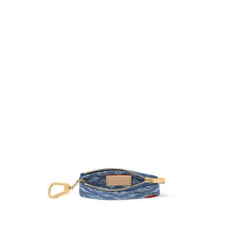 Monedero con llavero LV x TM Lona Monogram Denim Mujer Carteras y pequeña marroquinería Novedad | LOUIS VUITTON (Zoom de producto)
