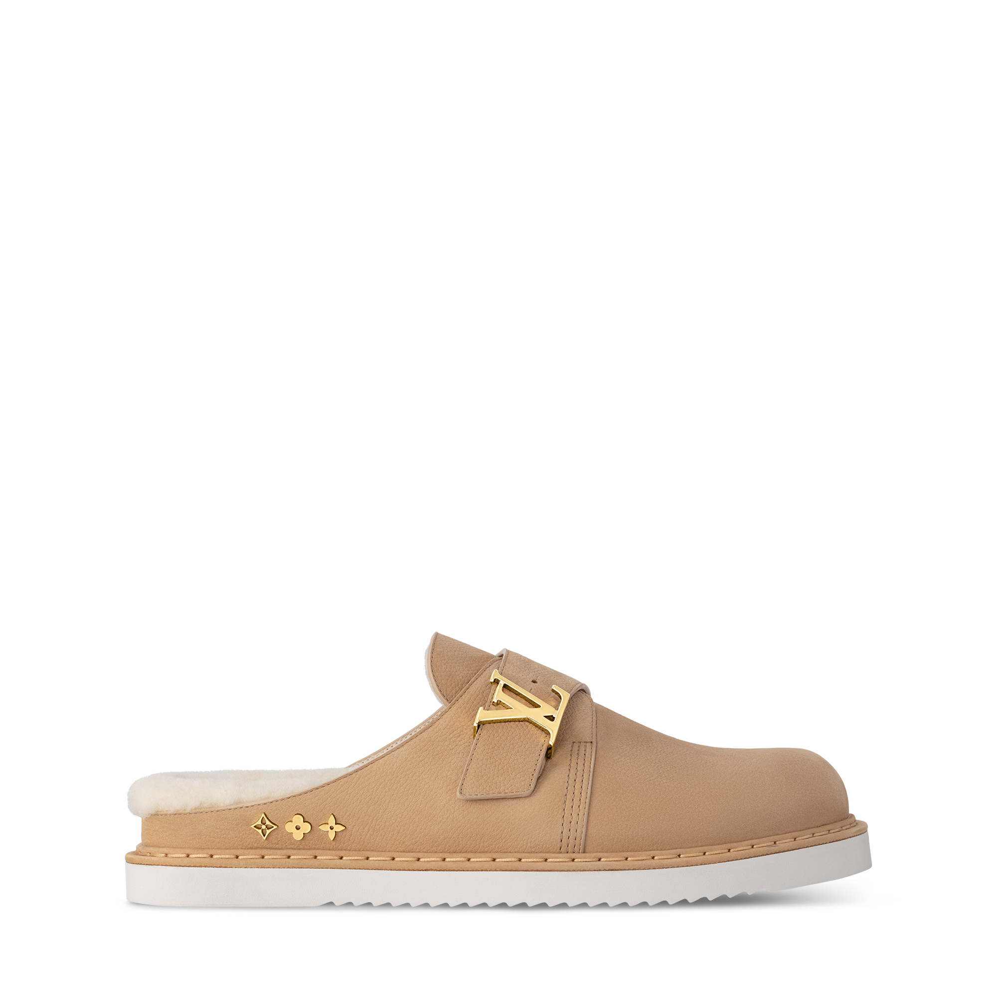 Mule LV Easy con lana de oveja  Hombre Zapatos Sandalias | LOUIS VUITTON (Zoom de producto)