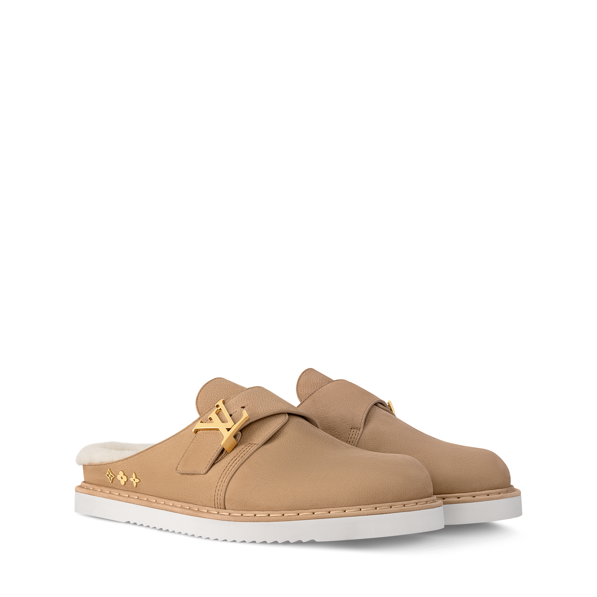Mule LV Easy con lana de oveja  Hombre Zapatos Sandalias | LOUIS VUITTON (Zoom de producto)
