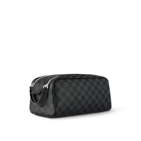 Neceser Dopp Kit Toile Damier Graphite Hombre Viaje Todo el equipaje y accesorios | LOUIS VUITTON (Zoom de producto)