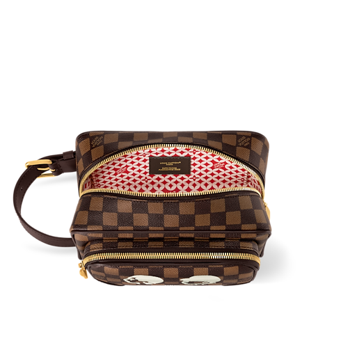 Neceser Dopp Kit Lona Damier Ebène Hombre Viaje Accesorios de viaje | LOUIS VUITTON (Zoom de producto)