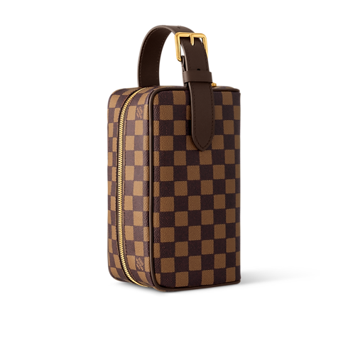 Neceser Dopp Kit Lona Damier Ebène Hombre Viaje Accesorios de viaje | LOUIS VUITTON (Zoom de producto)