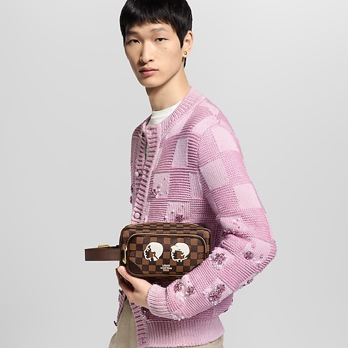 Neceser Dopp Kit Lona Damier Ebène Hombre Viaje Accesorios de viaje | LOUIS VUITTON (Zoom de producto)