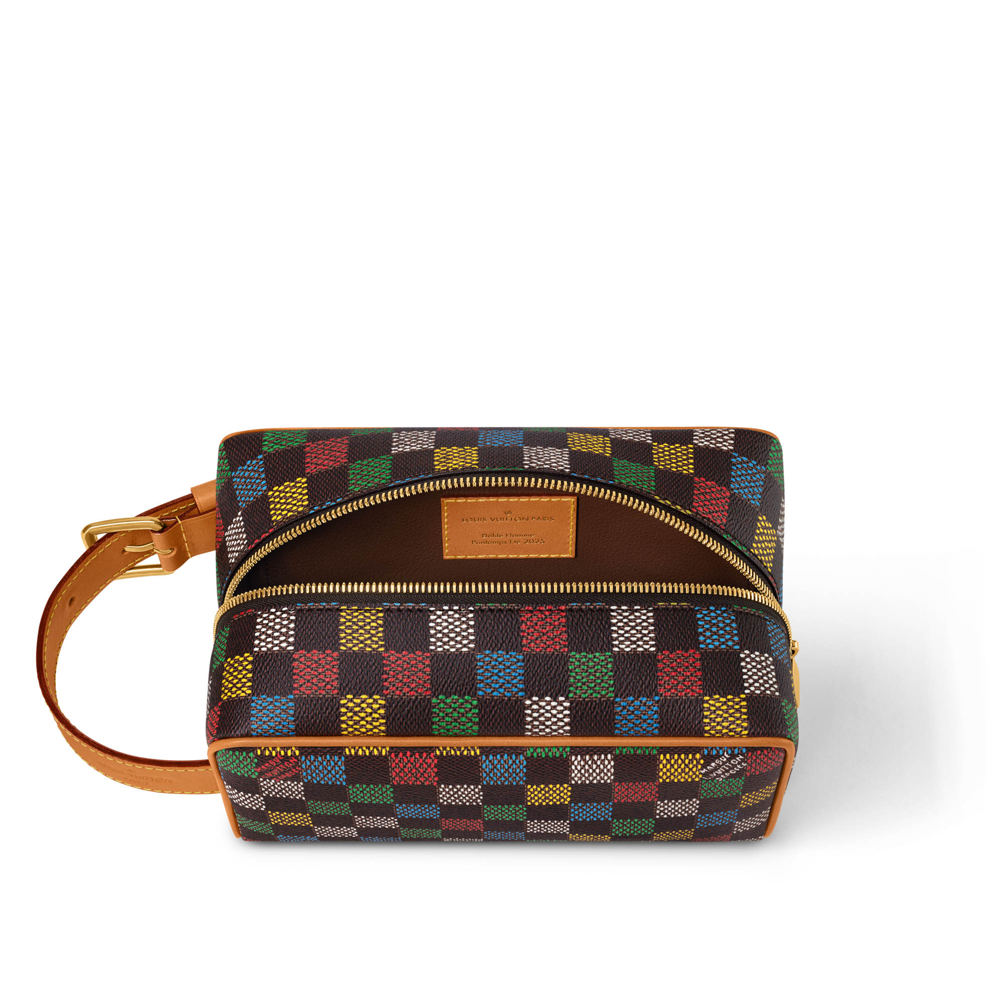 Neceser Locker Dopp Kit Lona Damier Ebène Hombre Viaje Accesorios de viaje | LOUIS VUITTON (Zoom de producto)