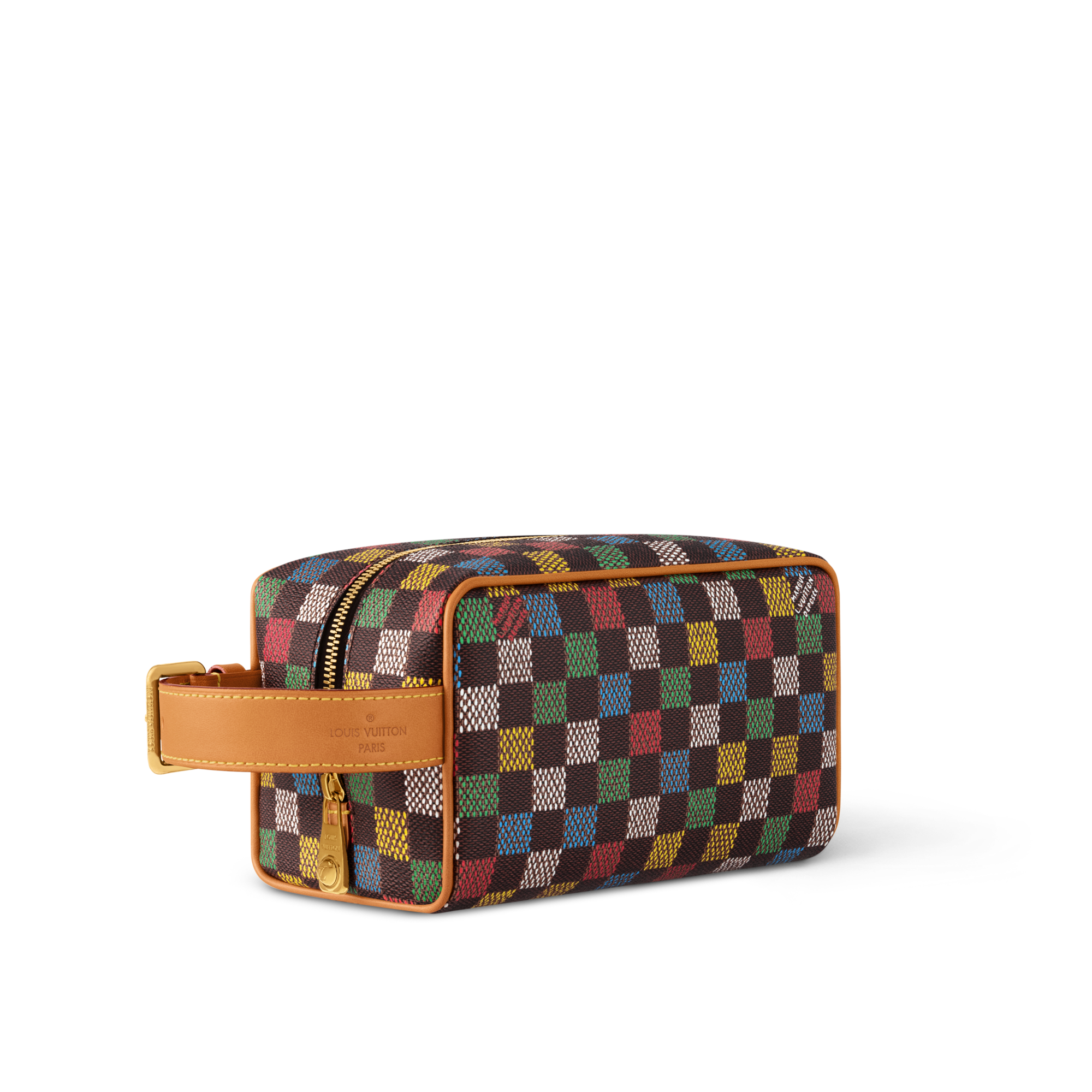 Neceser Locker Dopp Kit Lona Damier Ebène Hombre Viaje Accesorios de viaje | LOUIS VUITTON (Zoom de producto)