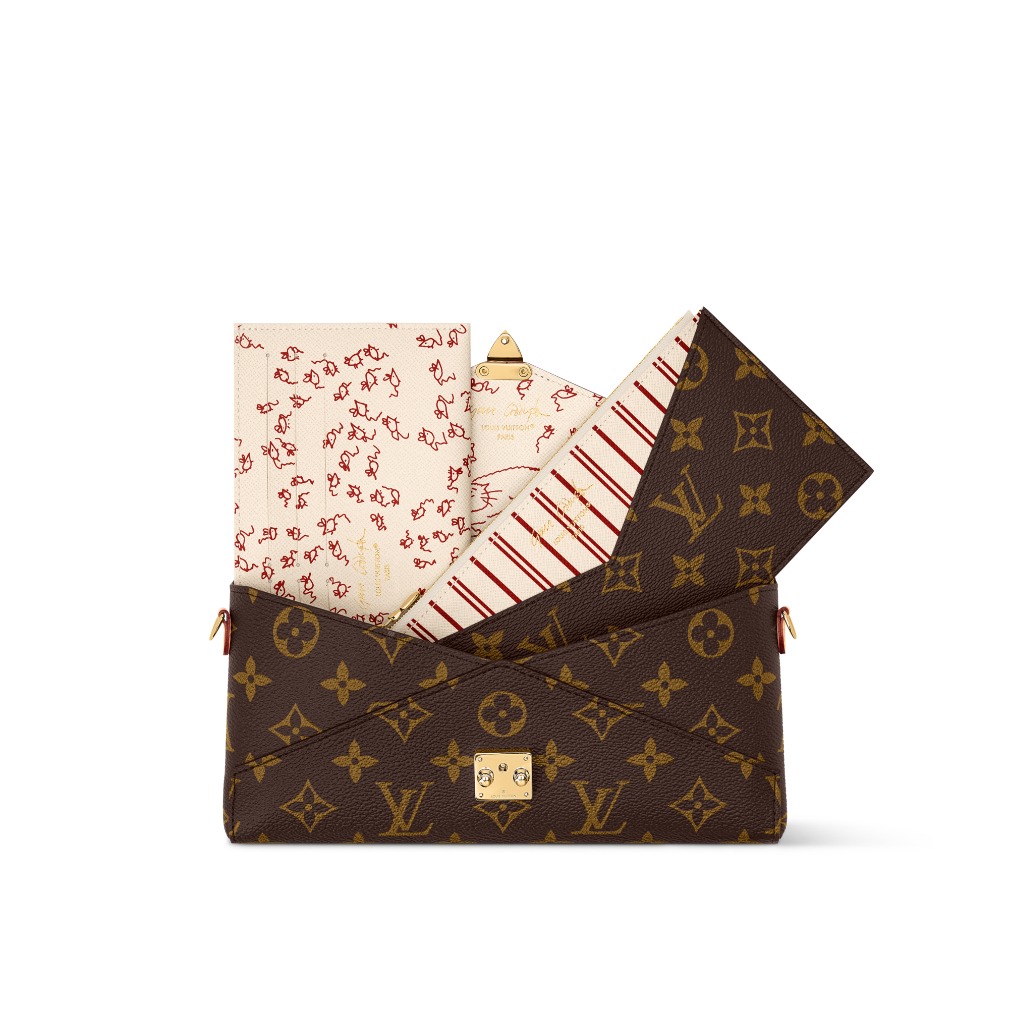 Organizador Kirigami con cadena Lona Monogram Mujer Carteras y pequeña marroquinería Carteras con cadena y mini bolsos | LOUIS VUITTON (Zoom de producto)