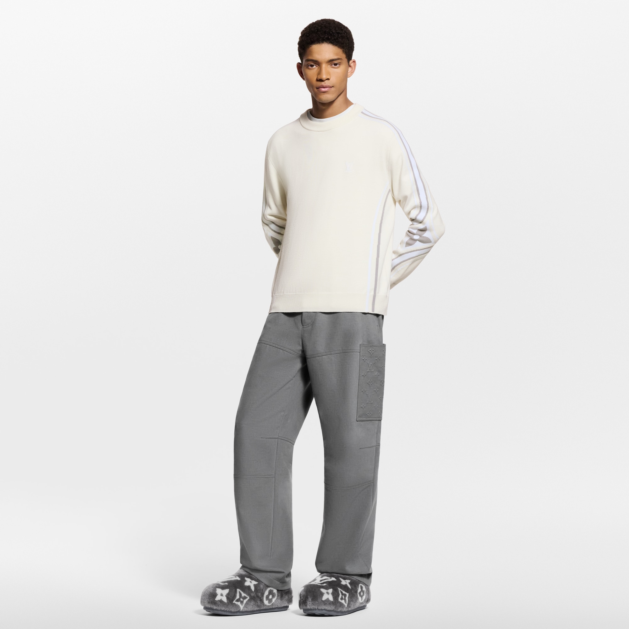 Pantalón cargo en mezcla de cachemir  Hombre Prêt-à-Porter Pantalones | LOUIS VUITTON (Zoom de producto)