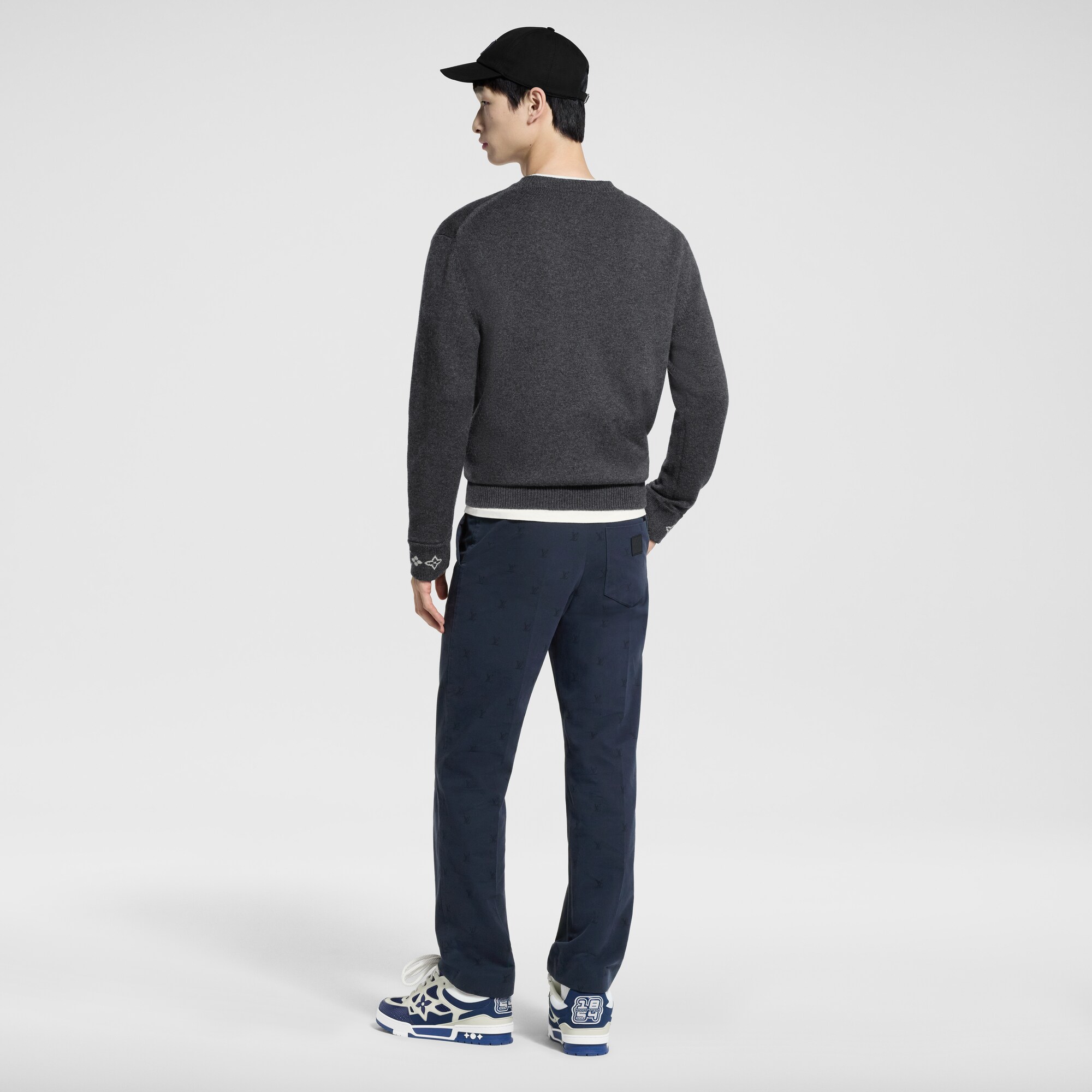 Pantalón chino de algodón LV Blason  Hombre Prêt-à-Porter Pantalones | LOUIS VUITTON (Zoom de producto)