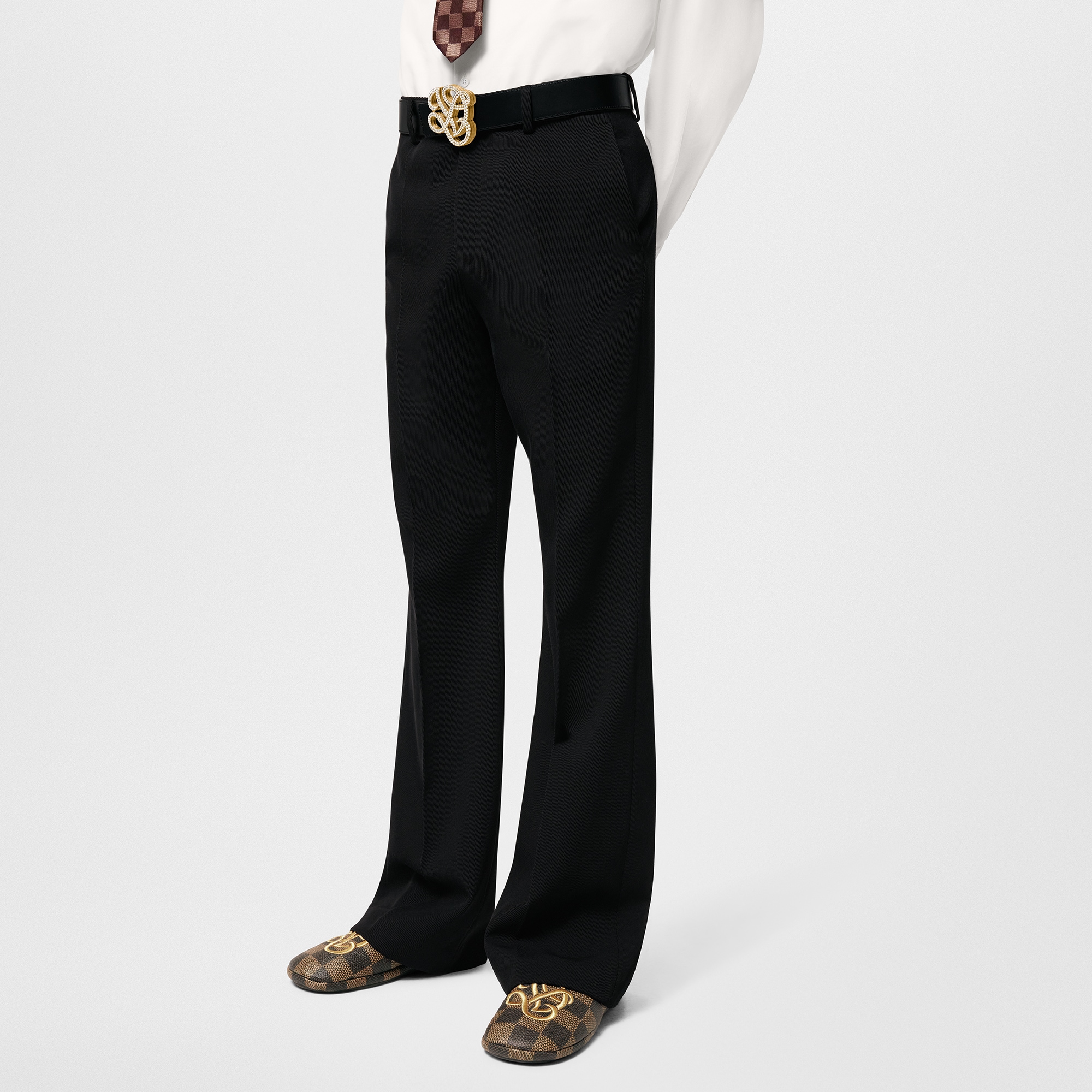 Pantalón clásico de lana acampanado  Hombre Prêt-à-Porter Pantalones | LOUIS VUITTON (Zoom de producto)