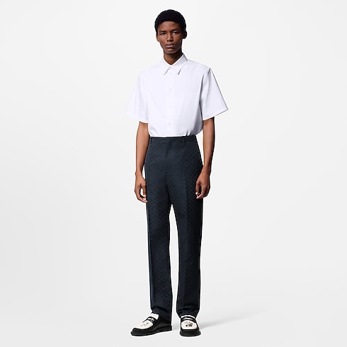 Pantalón clásico en mezcla de seda y algodón Hombre Prêt-à-Porter Pantalones | LOUIS VUITTON (Zoom de producto)
