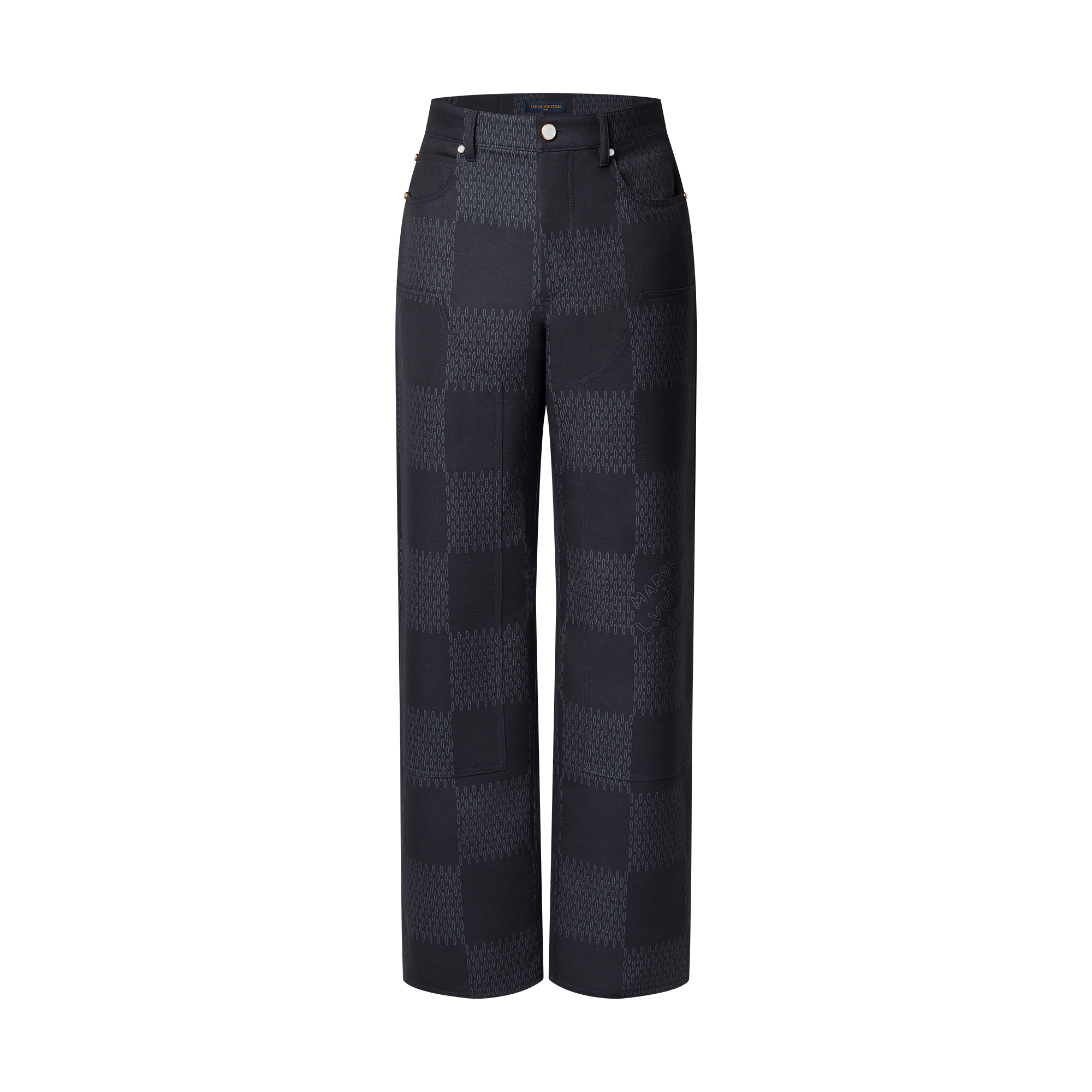 Pantalón Damier de lana  Hombre Prêt-à-Porter Pantalones | LOUIS VUITTON (Zoom de producto)