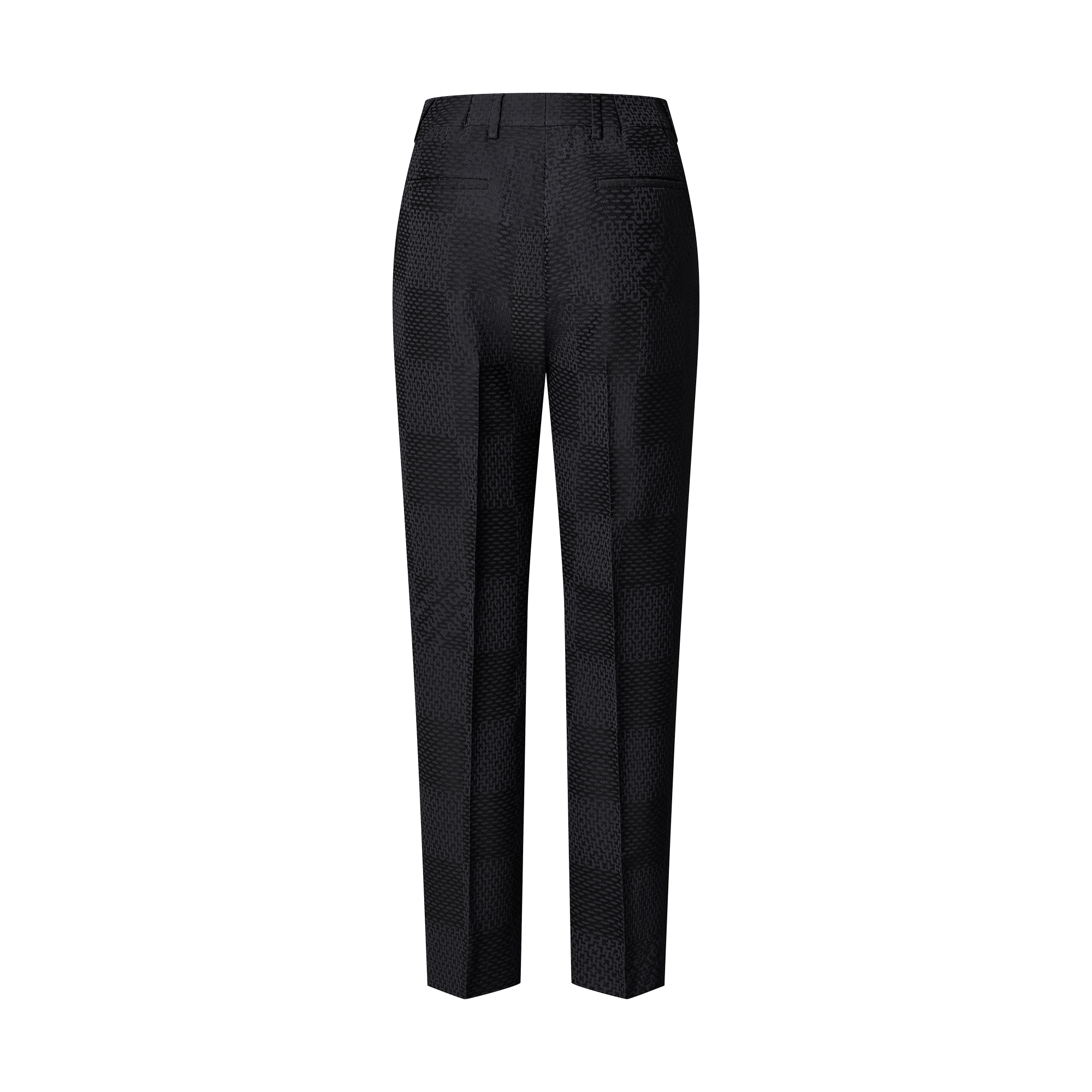 Pantalón Damier de lana y seda con corte cigarette  Hombre Prêt-à-Porter Pantalones | LOUIS VUITTON (Zoom de producto)