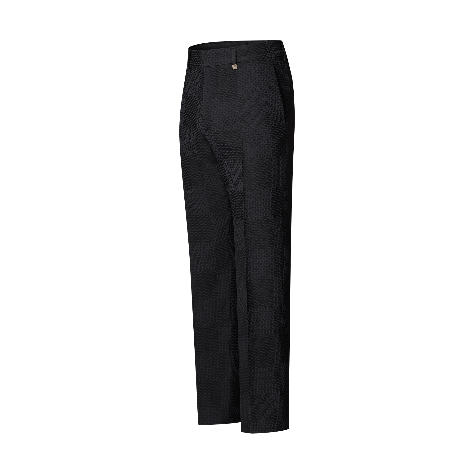 Pantalón Damier de lana y seda con corte cigarette  Hombre Prêt-à-Porter Pantalones | LOUIS VUITTON (Zoom de producto)