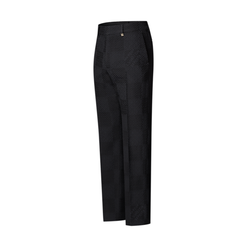 Pantalón Damier de lana y seda con corte cigarette Hombre Prêt-à-Porter Pantalones | LOUIS VUITTON (Zoom de producto)