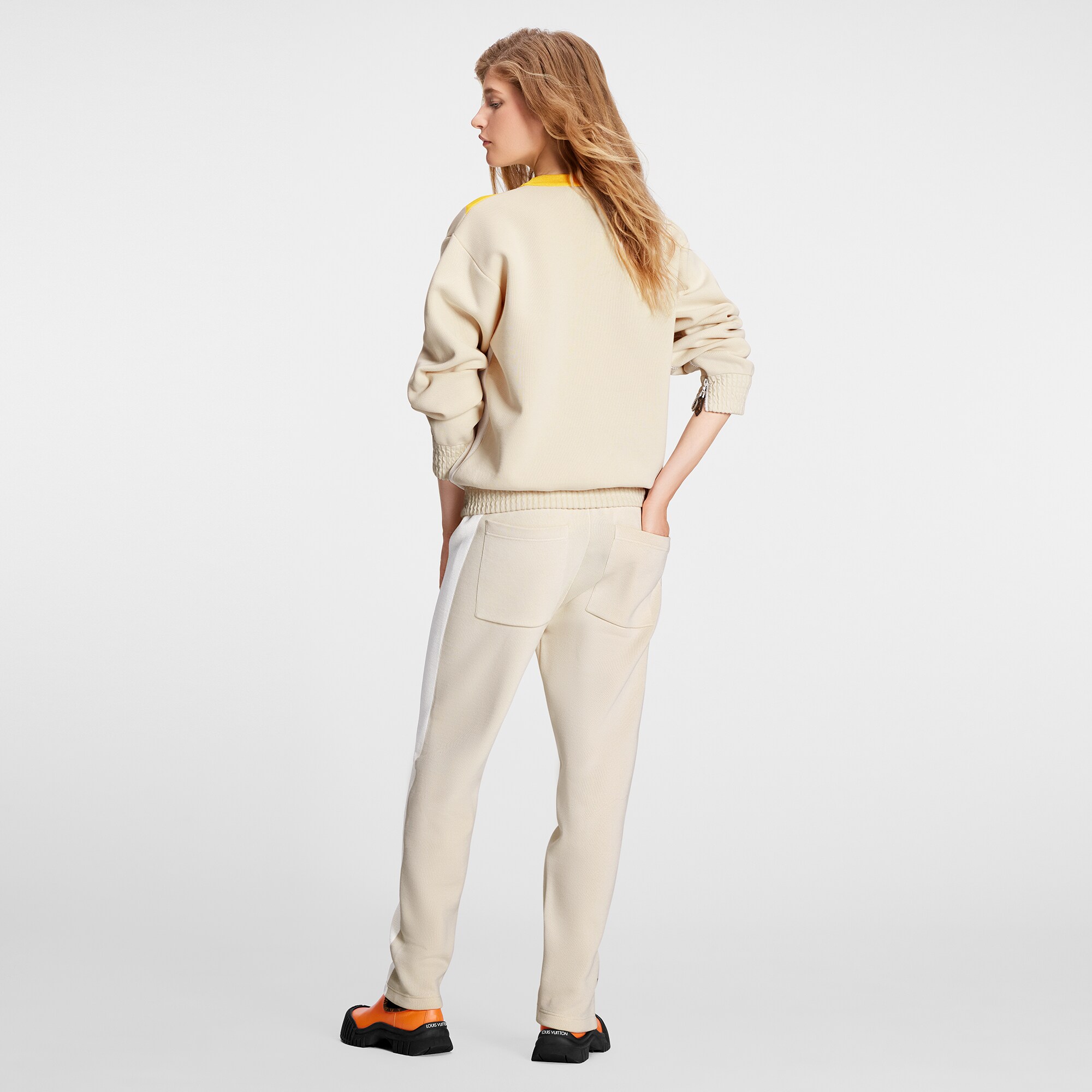 Pantalón de chándal con detalle amarillo  Hombre Discontinued Product Obs 7 | LOUIS VUITTON (Zoom de producto)