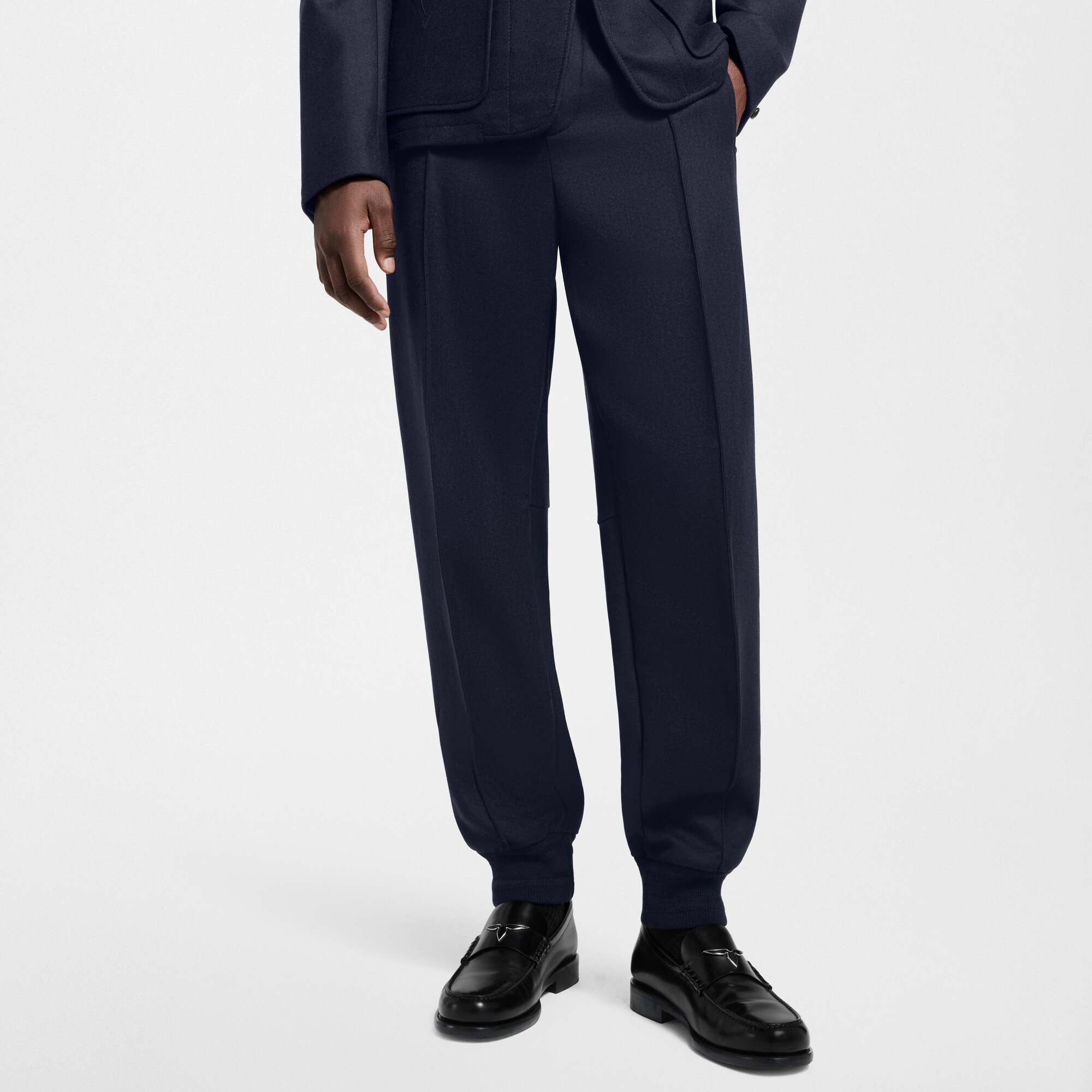 Pantalón de chándal en mezcla de lana y seda  Hombre Prêt-à-Porter Pantalones | LOUIS VUITTON (Zoom de producto)