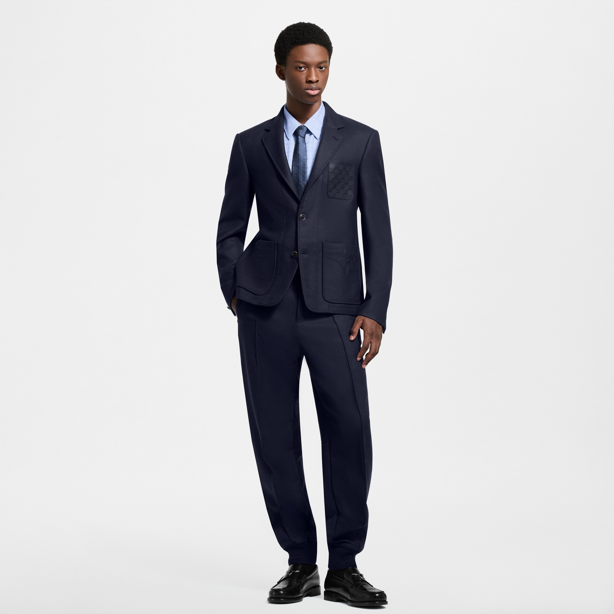 Pantalón de chándal en mezcla de lana y seda  Hombre Prêt-à-Porter Pantalones | LOUIS VUITTON (Zoom de producto)