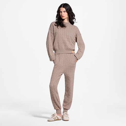 Pantalón de chándal en punto de ochos Mujer Prêt-à-Porter Artículos de punto | LOUIS VUITTON (Zoom de producto)